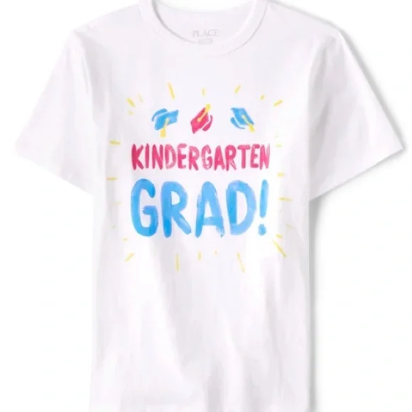 Kindergarten Grad Graphic Tee Sz M 7/8