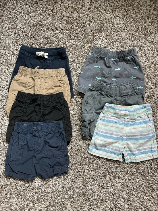 Bundle of 7 Toddler Boy Shorts (18 months)