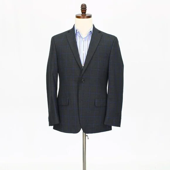 Michael Kors 38R Gray Check 2-Button Sport Coat Blazer Jacket T580