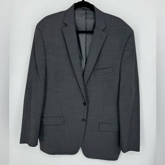 Collection By Michael Strahan Grey Suit Jacket 48Long & Pant 40Waist & 32Length