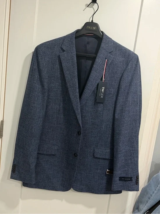 THE FLEXX Men's Textured Navy Sport Coat