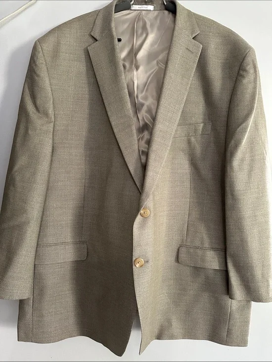 Lauren Ralph Lauren Men's Two-Button Sport Coat in Light Olive Green