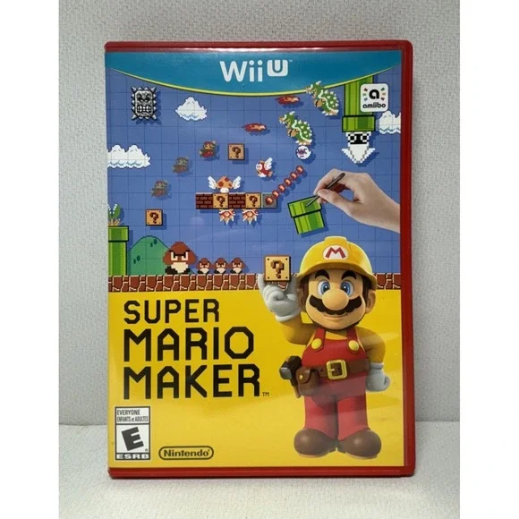 Super Mario Maker (Nintendo Wii U, 2015) (250140)