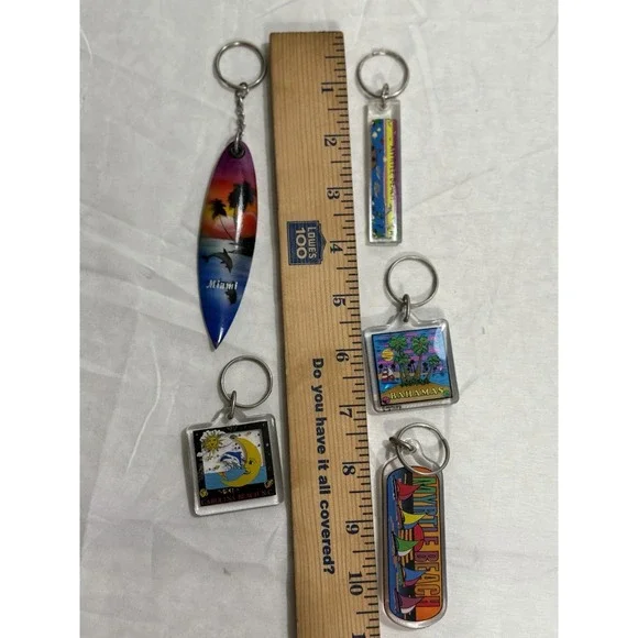 Lot Of 5 Myrtle Beach‎ South Carolina Keychains