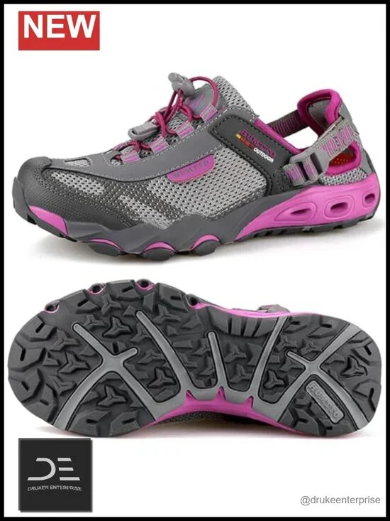 Women's Amphibious Water Shoes - Closed Toe Hiking Sandals Quick Drying Aqua