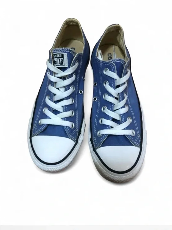 Converse Low Top Sneakers - Navy Blue & White Women Size 8. Men Size 6