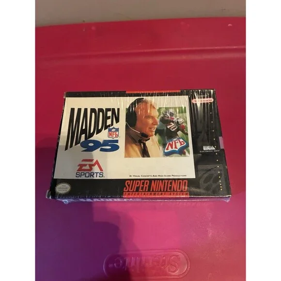 Madden NFL 95 (Super Nintendo SNES, 1994) NEW FACTORY SEALED see pictures