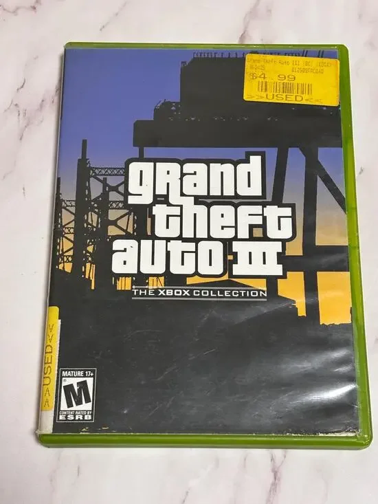 Grand Theft Auto III 3 GTA 3 - Xbox - The Xbox Collection - Complete
