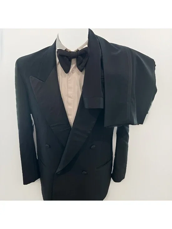 MANI GIORGIO ARMANI DOUBLE BREASTED TUXEDO AND JACK VICTOR PANTS 39R 34x31 VGC