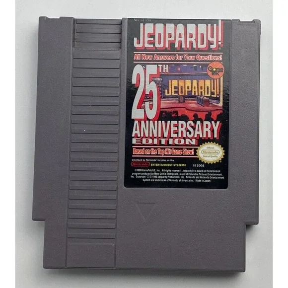 JEOPARDY! 25TH ANNIVERSARY EDITION - NES NINTENDO GAME - GAME‎ ONLY