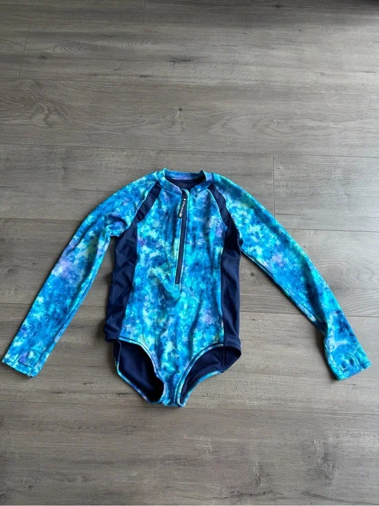 Athleta Girl Daybreak One Piece Rashguard swimsuit - size M (8-10)