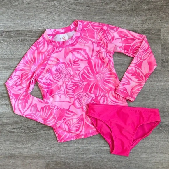Wonder Nation girls tropical print bikini