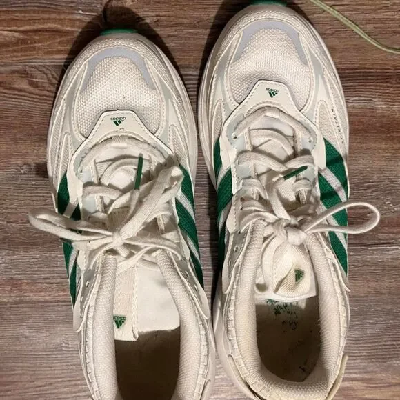 Adidas-originals Women's White and Green Trainers