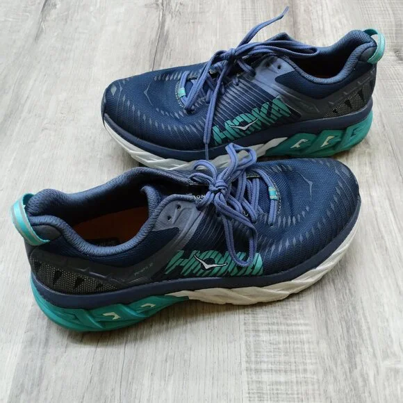 HOKA One One Blue Turquoise Running Shoes Women's 10