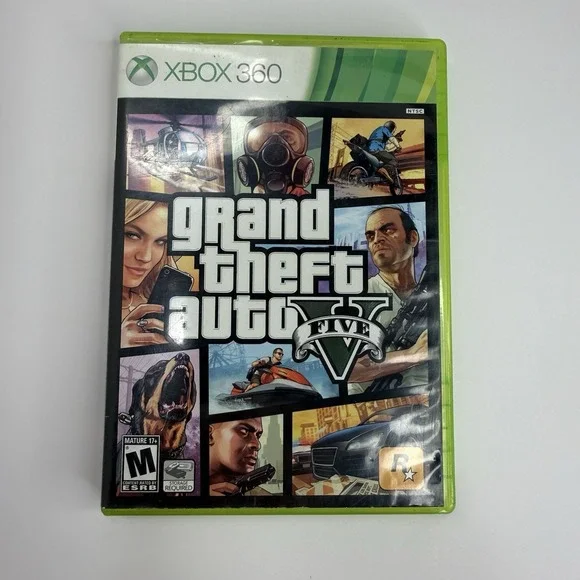 Grand Theft Auto Five Xbox 360 Missing One Disk Comes With Map Untested