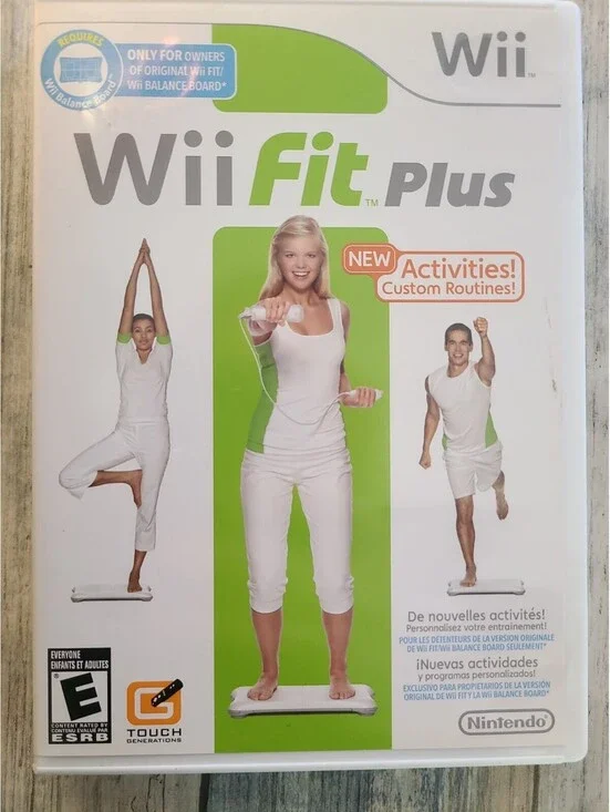 2009 Wii Fit Plus Disc And Manual Pre-owned