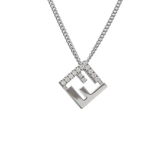 Fendi Forever Necklace, Grey