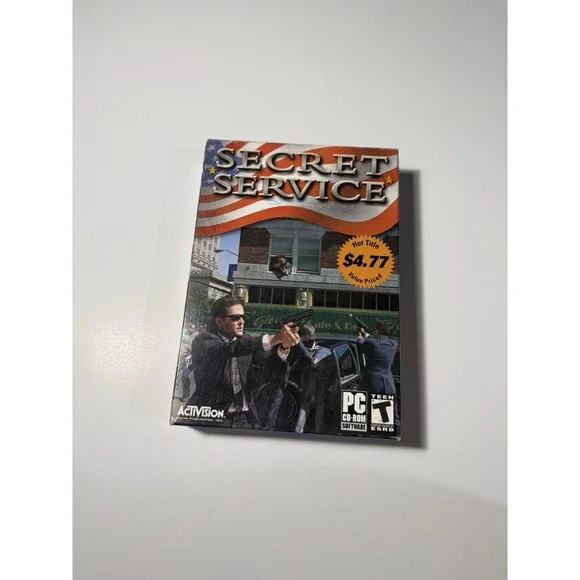 Secret Service Pc Cd-Rom Video Game T-Teen 2001 CIB Rare Vintage Windows Big Box