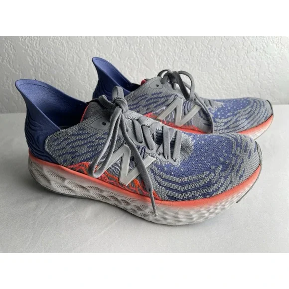New Balance Fresh Foam 1080v10 Womens Running Shoes Blue Grey Pink W1080B10 6.5