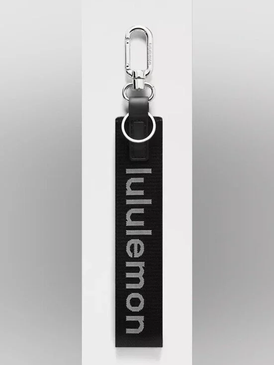 Lululemon Never Lost Keychain Black And White, New