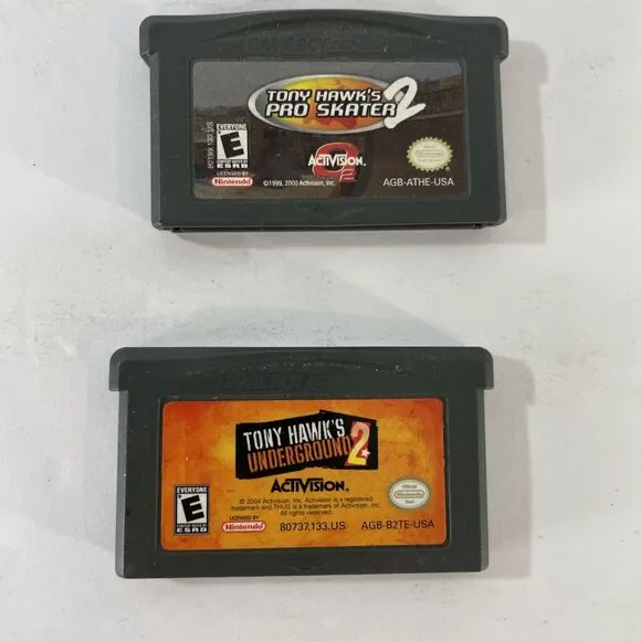 Nintendo Gameboy Advance Game Tony Hawk's Underground 2 & Pro Skater 2