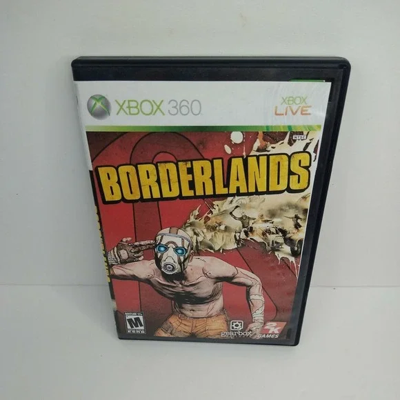 BORDERLANDS (MICROSOFT XBOX 360  2009) COMPLETE AND TESTED FREE SHIPPING.