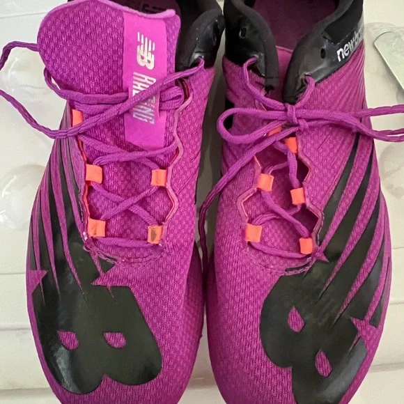 New Balance Womens 500 V6 Track Spiked Purple Running Shoes Size 8.5 EUC
