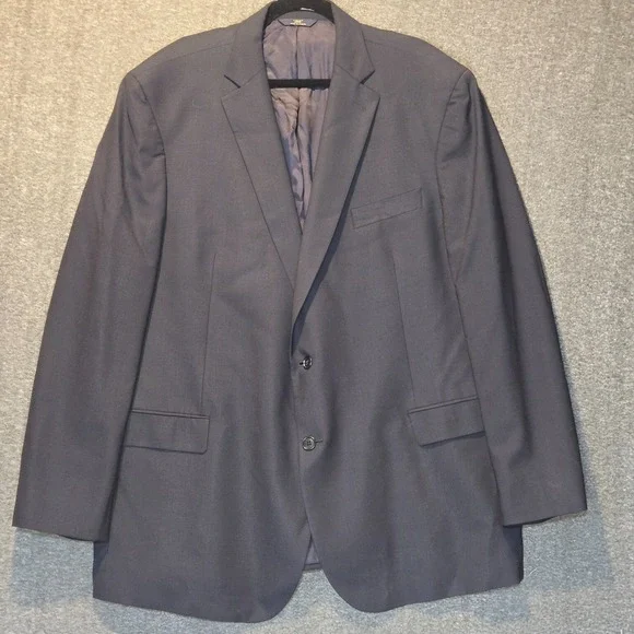 Brooks Brothers 346 Men Blazer 50L Navy Wool‎ Blend Stretch Suit Jacket