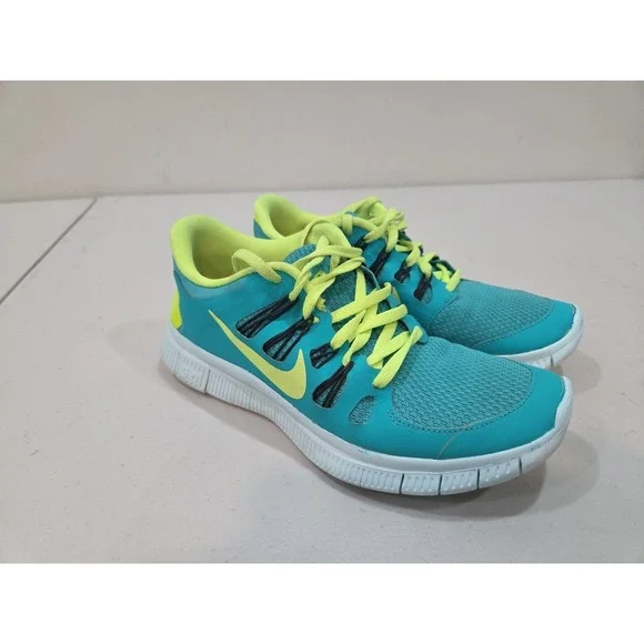 Nike Free 5.0 Women's Size 7 Running Shoes Teal Multicolor