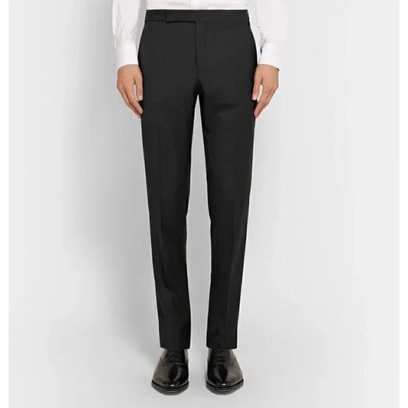 NWT Ralph‎ Lauren Fairbanks Tuxedo Wool Slim Fit Pants Navy Blue 46R