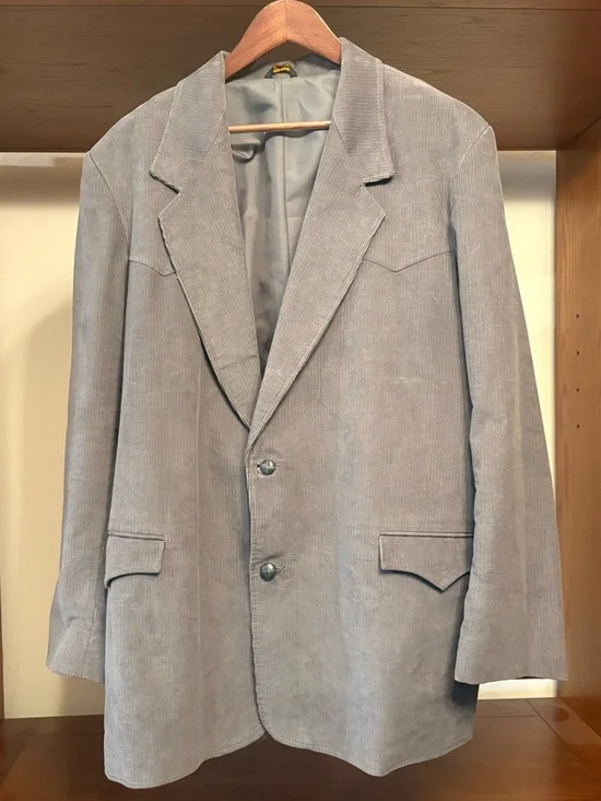 Pioneer Wear Light Gray Corduroy Blazer