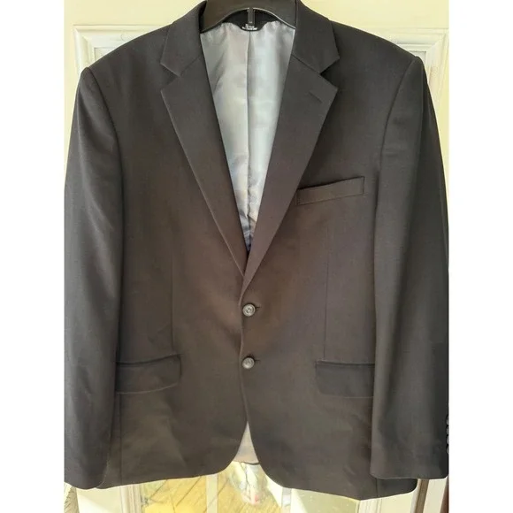 Haggar Tailored Fit Travelperformance suit jacket Sport Coat 42R wedding Intervw