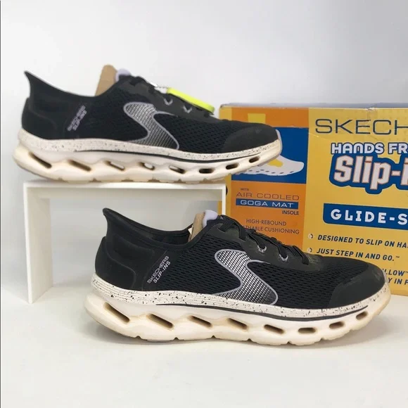 Skechers Go Walk Glide Step 2.0 Black Lavender Women’s Shoes - Size 8.5