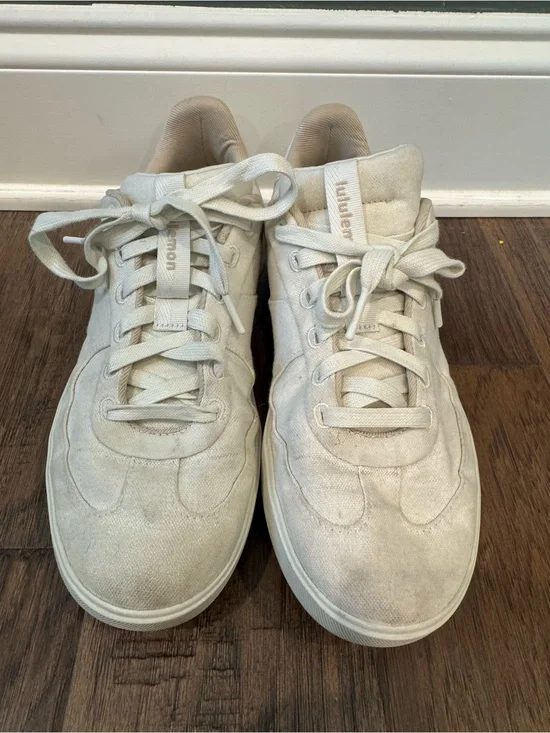 lululemon athletica Off-White Canvas Athletic Sneakers