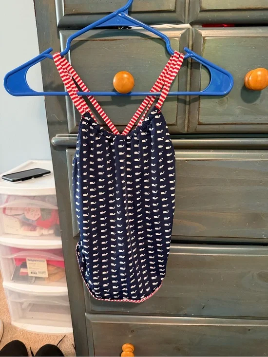 Vineyard Vines Navy One-Piece Swimsuit