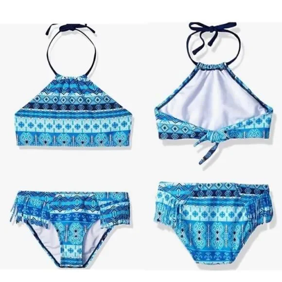 Kanu Surf Girls UPF 50+ Beach Sport Halter Bikini 2-Piece Swimsuit