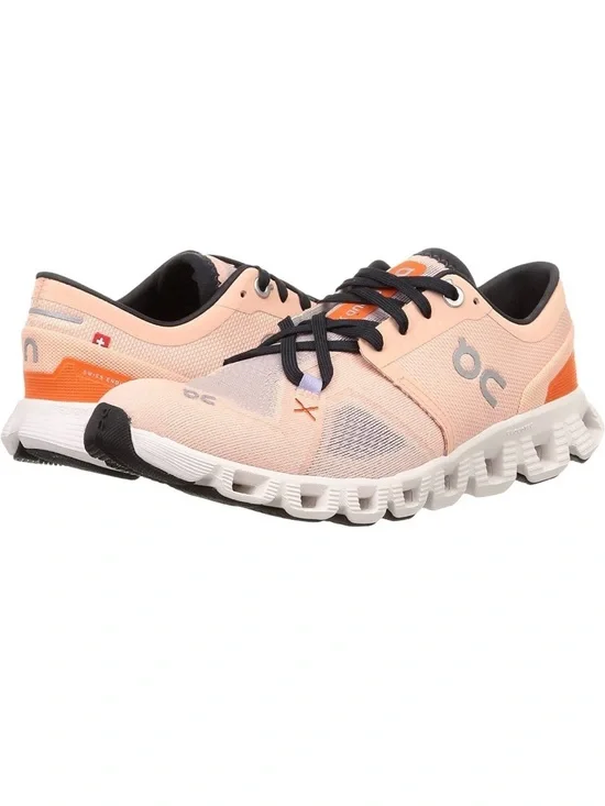 On Cloud X3 Rose/Sand Women’s 9 Sneakers Cushioned Running Gym Athleisure Shoes
