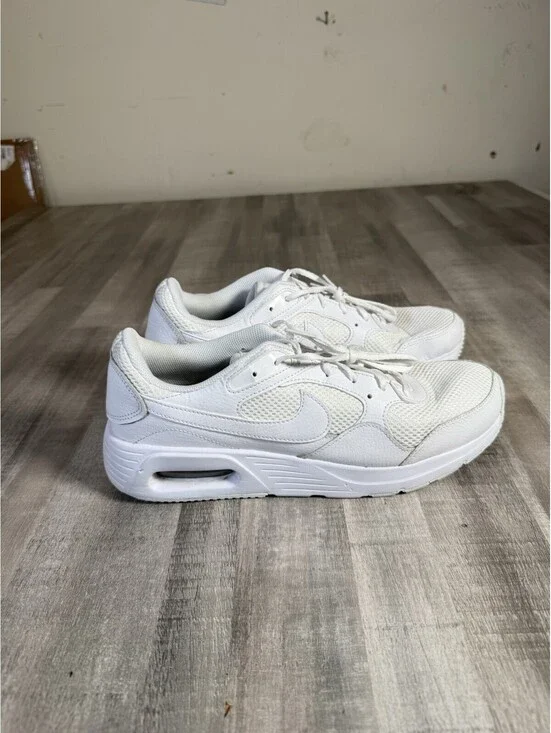 Nike Womens Air Max SC CW4554-101 White Low Top Lace-Up Tennis Shoes Size 11