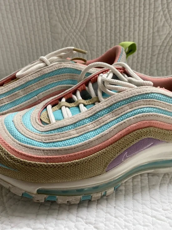 Kids Nike Multicolor Layered Wave Sneakers - Canvas Upper