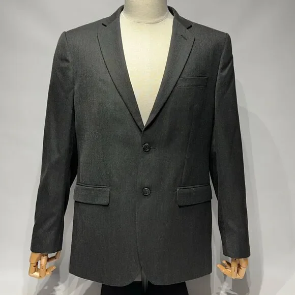 Banana Republic Men’s Black Gray Blazer Sport Coat Tailored Fit Size 42R