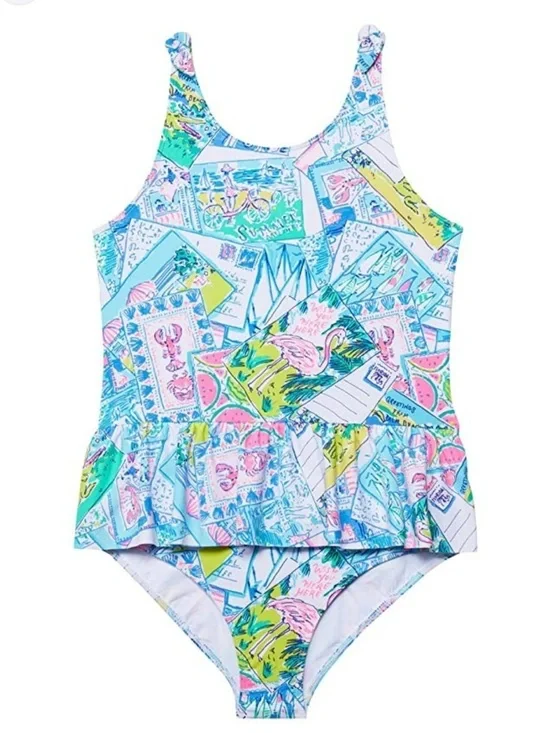 Lilly Pulitzer Girl's Vossie Swimsuit Little Girls size 2