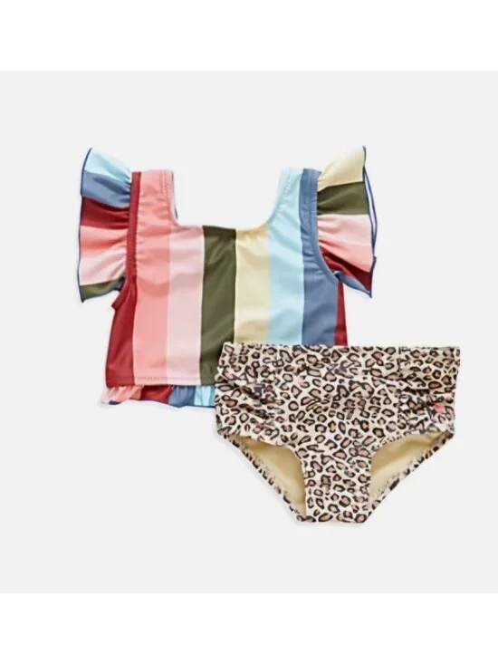 Pink Chicken Girls Size 12  Elsie Tankini Two Piece Swimsuit NWOT $68