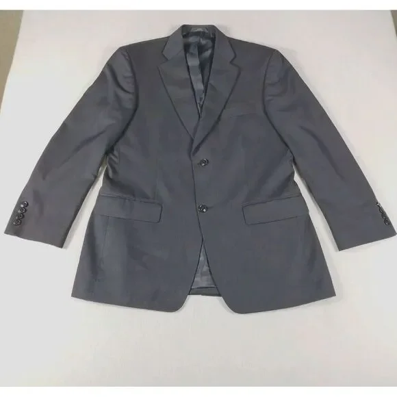 Haggar Blazer Men's 42R‎ Blue Professional Career Corpcore Work Wear Business