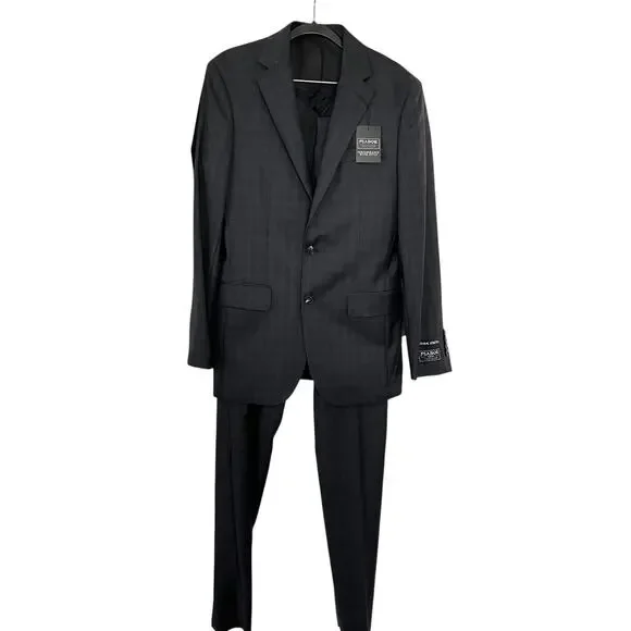 Jos. A. Bank Traveler Brown Wool Plaid Two Piece Suit Set Men’s Size 36R/30W NWT