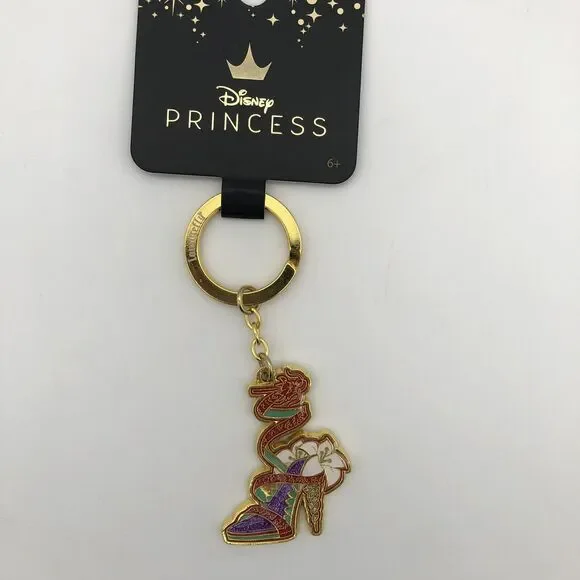 Loungefly Disney Mulan Princess Shoe Keychain Key Ring Bag Charm