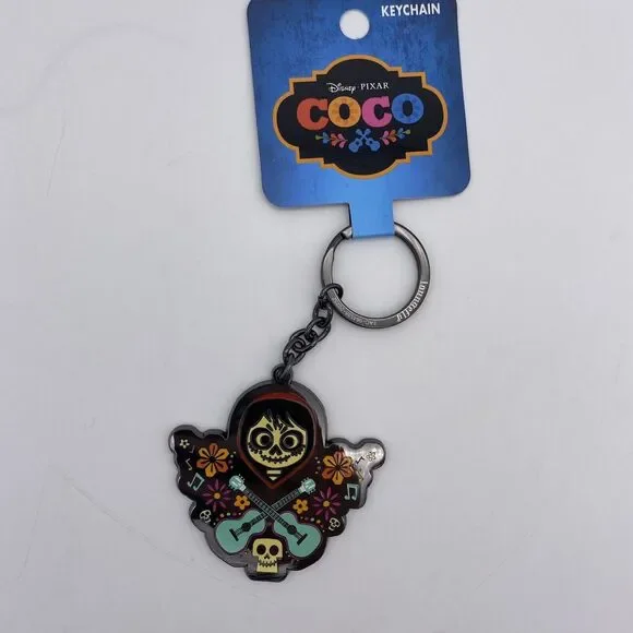 Loungefly Disney Keychain Pixar Coco Miguel Seize Your Moment Key Ring Bag Charm