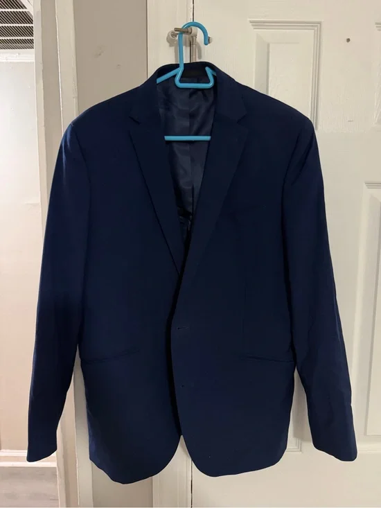 Kenneth Cole Reaction Men's Navy Blue Suit Jacket