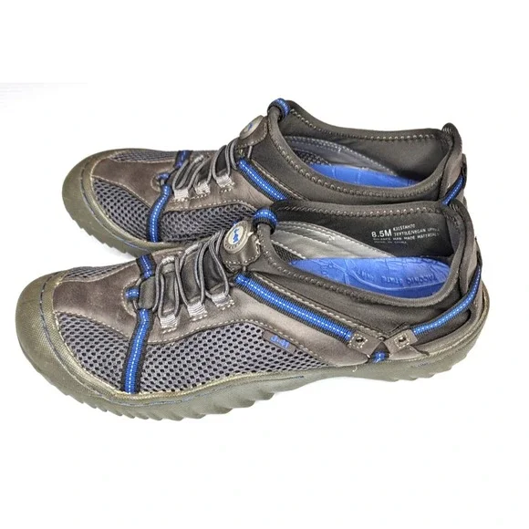 Jeep J41 Womens Tahoe Trail Hiking Shoes 8.5 Gray‎ Blue Outdoor Gorpcore Active