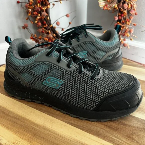 Skechers Work Women's 77273 Bulklin - Sz 9.5 Lyndale Composite Toe Athletic