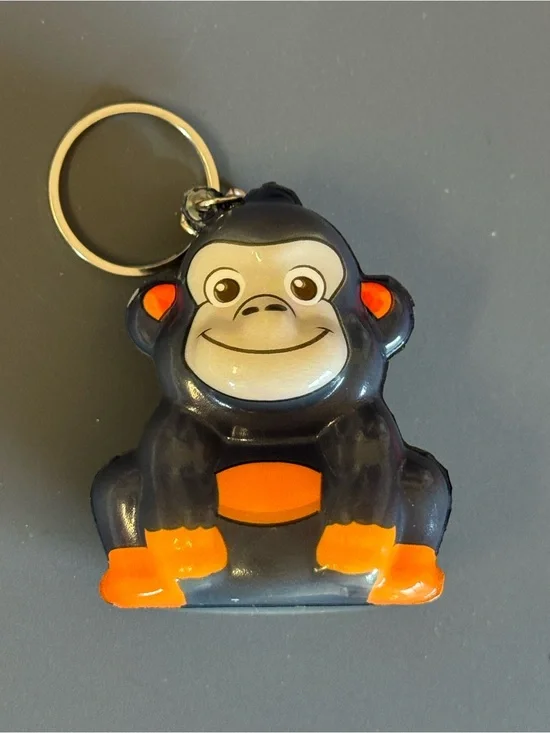 Brand New Cute Cute Cartoon Gorilla Squishy Keychain TikTok Viral Safar